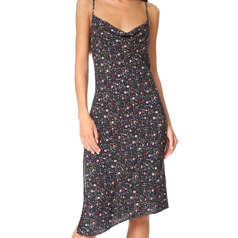 AG Adriano Goldschmied Gia Asymmetrical Dress Floral Print